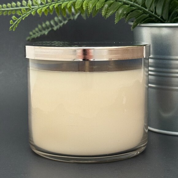 BBW Ocean + Vanilla Bean Bath & Body Works 3 Wick Candle - Picture 2 of 10